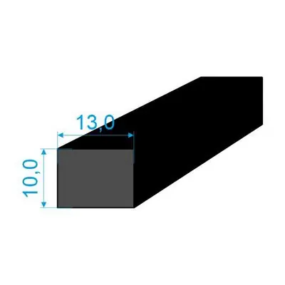 Levný 0596113 Pryžový profil 10x13mm, EPDM 70°Sh obdélníkový